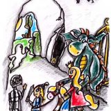 Literatur | Der Kleine Ritter von Michael Klüter | Buch 1 | Zeichnungen von Marion Klüter | Die Prinzessin wird befreit | Bild 19