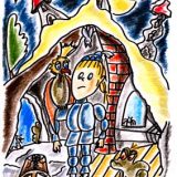 Literatur | Der Kleine Ritter von Michael Klüter | Buch 1 | Zeichnungen von Marion Klüter | Ein wilder Traum | Bild 25