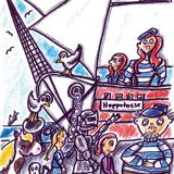 Literatur | Der Kleine Ritter von Michael Klüter | Buch 2 | Zeichnungen von Marion Klüter | Begegnung mit Kapitän Rothaar | Bild 4