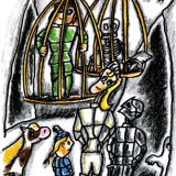 Literatur | Der Kleine Ritter von Michael Klüter | Buch 2 | Zeichnungen von Marion Klüter | Die geheime Drachenhöhle | Bild 23
