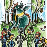 Literatur | Der Kleine Ritter von Michael Klüter | Buch 2 | Zeichnungen von Marion Klüter | Der weinende Drache | Bild 24