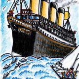 Literatur | Der Kleine Ritter von Michael Klüter | Buch 2 | Zeichnungen von Marion Klüter | Auf der Titanic | Bild 20