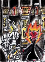 Literatur | Der Kleine Ritter von Michael Klüter | Buch 2 | Zeichnungen von Marion Klüter | Pizza beim Teufel | Bild 25