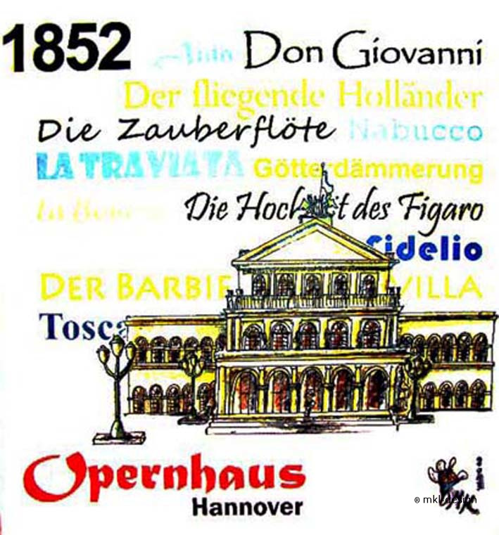 Hannover gezeichnet – Das Opernhaus in Hannover