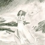 Zeichnungen | Frau im Nebel | Marion Klüter | Bild 1