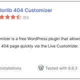 WordPress | Plugins | Colorlib 404 Customizer