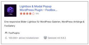Wordpress | Plugin Lightbox & Modal Popup FooBox Image Lightbox