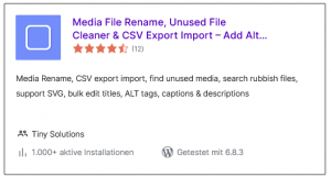 Wordpress | Plugin media File Rename
