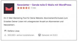 Wordpress | Plugin Newsletter