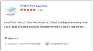 Wordpress | Plugin Post Views Counter