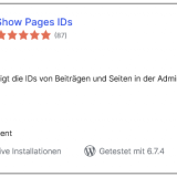WordPress | Plugins | Show Pages IDs