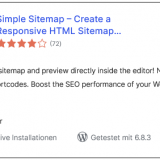 WordPress | Plugins | Simple Sitemap