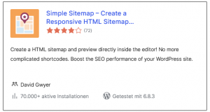 WordPress | Plugin Simple Sitemap