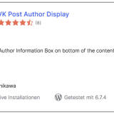 WordPress | Plugins | VK Post Author Display