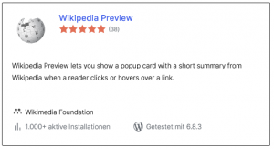 WordPress | Plugin Wikipedia Preview