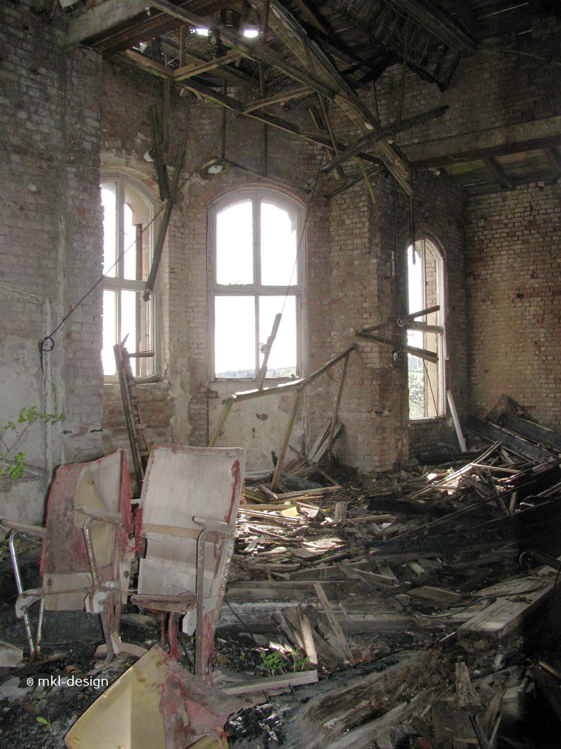 Lost Places | Johanniterheilstätte bei Sorge im Harz | Kurheim Kirchenraum-Kinosaal 3. Stock | Bild 52