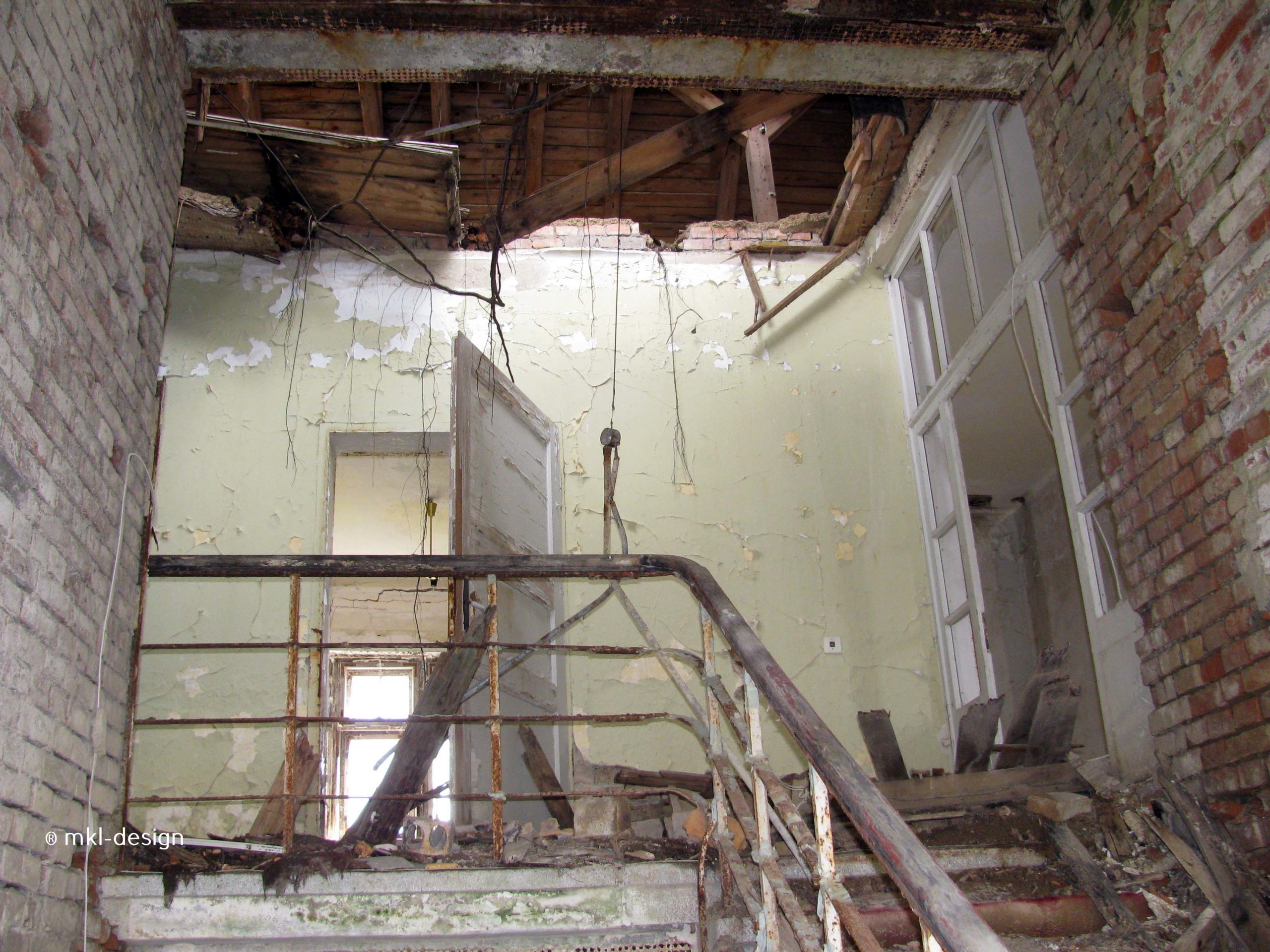 Lost Places | Johanniterheilstätte bei Sorge im Harz | Kurheim 3. Stock Treppenhaus | Bild 61