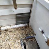 Die Schiebetür und das Treppenhaus