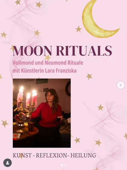 Lara Franziska | Moonlightartist | Moon Rituals | Flyer