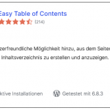 WordPress | Plugins | Easy Table of Contents