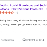 WordPress | Plugins | Floating Social Share Icons and Social Share buttons