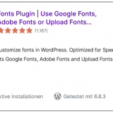WordPress | Plugins | Fonts Plugin | Use Google Fonts, Adobe Fonts or Upload Fonts
