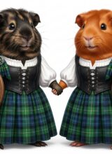 Lady Marleen und Lady Lilly in schottischer Tracht