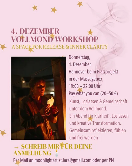 Moon Rituals | Moonlightartist | Vollmond-Workshop am 04.12.2025