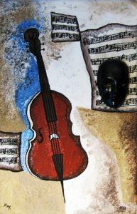 Der schwarze Geiger Zeichnung | Der schwarze Geiger | Bild 1