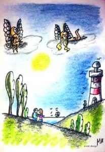 Unter den Augen von Engeln Zeichnung | Alles in Pastell | Unter den Augen von Engeln | Bild 16