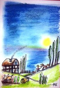 Der Bauernhof Zeichnung | Alles in Pastell | Der Bauernhof | Bild 9