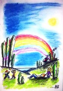 Der Regenbogen Zeichnung | Alles in Pastell | Der Regenbogen | Bild 20