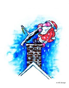 Der Weihnachtsmann klettert Zeichnungen | Der Weihnachtsmann | Bild 2