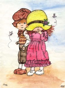 Das Liebespaar mit den Schmetterlingen Zeichnungen | Sarah Kay | Das Liebespaar mit den Schmetterlingen | Bild 26