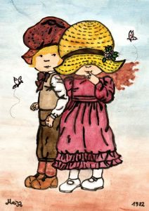 Das Liebespaar mit den Schmetterlingen Zeichnungen | Sarah Kay | Das Liebespaar mit den Schmetterlingen | Bild 18