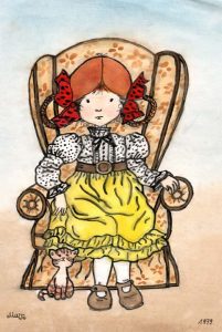 Das Mädchen im Sessel Zeichnungen | Sarah Kay | Das Mädchen im Sessel | Bild 6