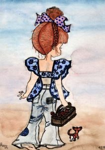 Das Mädchen mit dem Korb Zeichnungen | Sarah Kay | Das Mädchen mit dem Korb | Bild 2