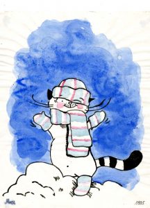 Kater Jakob im Schnee Zeichnung | Kater Jakob im Schnee | Bild 23