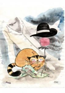 Kater Jakob im Schaufenster Zeichnung | Kater Jakob im Schaufenster | Bild 26