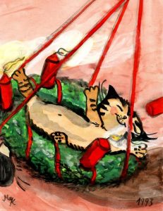 Kater Jakob im Adventskranz Zeichnung | Kater Jakob im Adventskranz | Bild 37