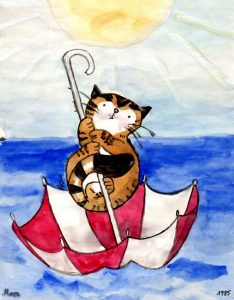 Kater Jakob auf dem Meer Zeichnung | Kater Jakob auf dem Meer | Bild 16