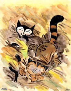 Kater Jakob im Stroh Zeichnung | Kater Jakob im Stroh | Bild 15