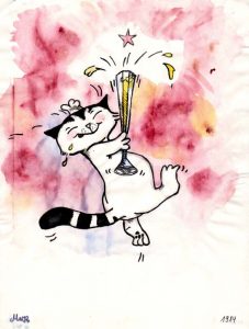 Kater Jakob feiert Silvester Zeichnung | Kater Jakob feiert Silvester | Bild 13