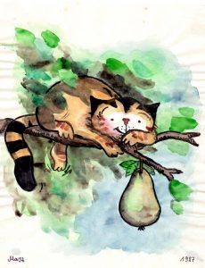 Kater Jakob und die Birne Zeichnung | Kater Jakob und die Birne | Bild 24