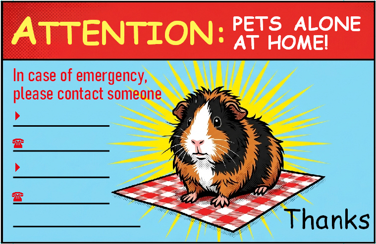 Attention! Pets Alone At Home