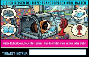 Infokarte Sicher reisen bei Hitze in Bus und Bahn