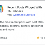 WordPress | Widgets | Recent Posts Widget with Thumbnails